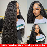 350% Density Curly Hair Wigs Human Hair Thick Lace Front Wigs