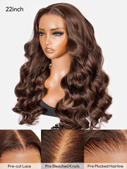 Ready To Go Wigs - Brown Wig Colored Super Invisible LY Lace Wigs Body Wave Brown Lace Front Wigs
