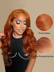 New Trends Ginger Copper Color Wig Body Wave Pre-cut 7x5 Lace Ready to Go