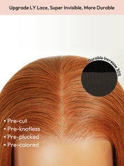 New Trends Ginger Copper Color Wig Body Wave Pre-cut 7x5 Lace Ready to Go