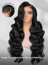 6x8 Ultra Undetectable HD Lace Wig With Natural Black Body Wave Ready To Go Wig 300% High Density