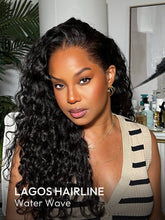 Lagos Hairline Water Wave Wig Human Hair 13x4 Glueless Lace Front Wig