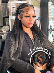 Glueless Pre-Styled Straight Wig Pre-Max Zig Zag Parting 13x6 Lace Front Wig