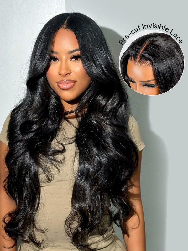 Glueless Ocean Wave Wig 13x4 Lace Frontal Pre-plucked&bleached