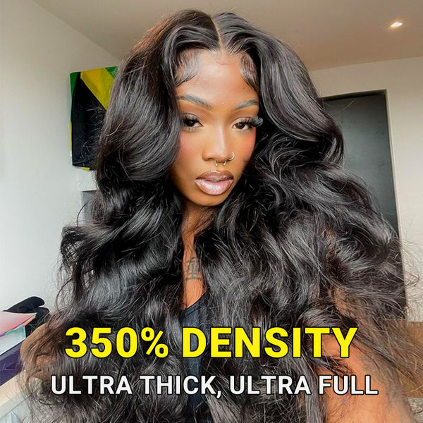 Super High 350% Density HD Lace Front Wigs Thick Body Wave Hair Wig