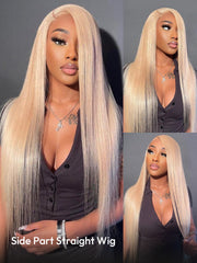 613 Blonde Long Straight and Body Wave Human Hair Super Invisible LY Lace Front Wigs