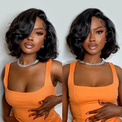 Body Wave Super Invisible LY Lace Front Bob Wigs Bob Lace Front Wigs With Baby Hair Short Wigs