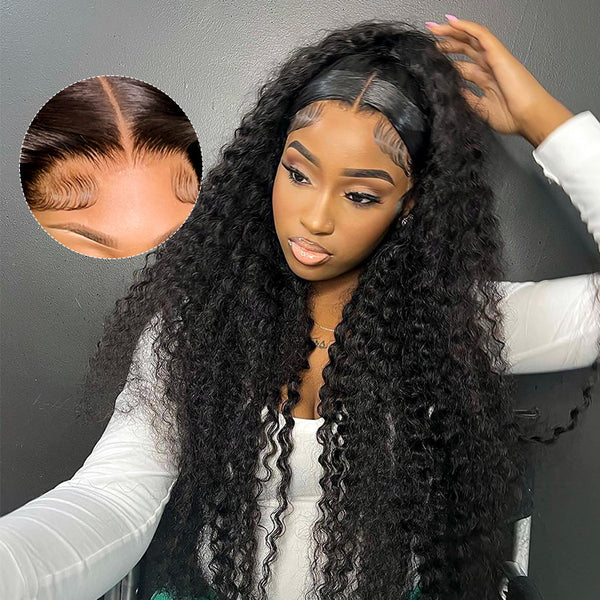 28 - 36inch Long Curly Wigs 13*6 Invisible HD Lace Front Wigs Pre-plucked Human Hair Wigs