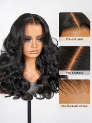 Chic Layered Cut Customized Wig 250% Density Flowing Hair Ready to Go