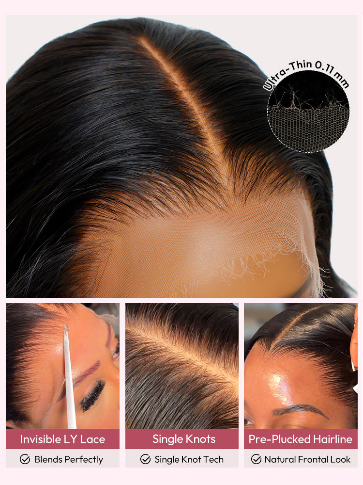 Upgraded HD Transparent Lace Wig 5*9 Closure Wigs 14-30 Inch