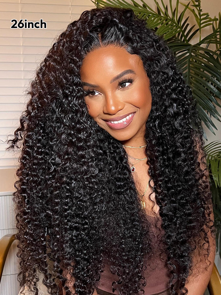 Deep Wave HD Transparent Lace Frontal Wigs Invisible HD Lace Wigs
