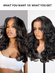 Chic Layered Cut Customized Wig 250% Density Flowing Hair Ready to Go