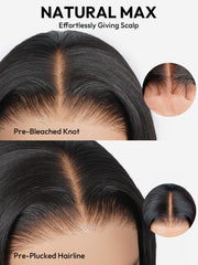 Loose Wave Wand Curls Wig 13x6 HD Lace Front Human Hair Wig With Pre-plucked&bleached