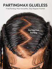 Glueless Pre-Styled Straight Wig Pre-Max Zig Zag Parting 13x6 Lace Front Wig