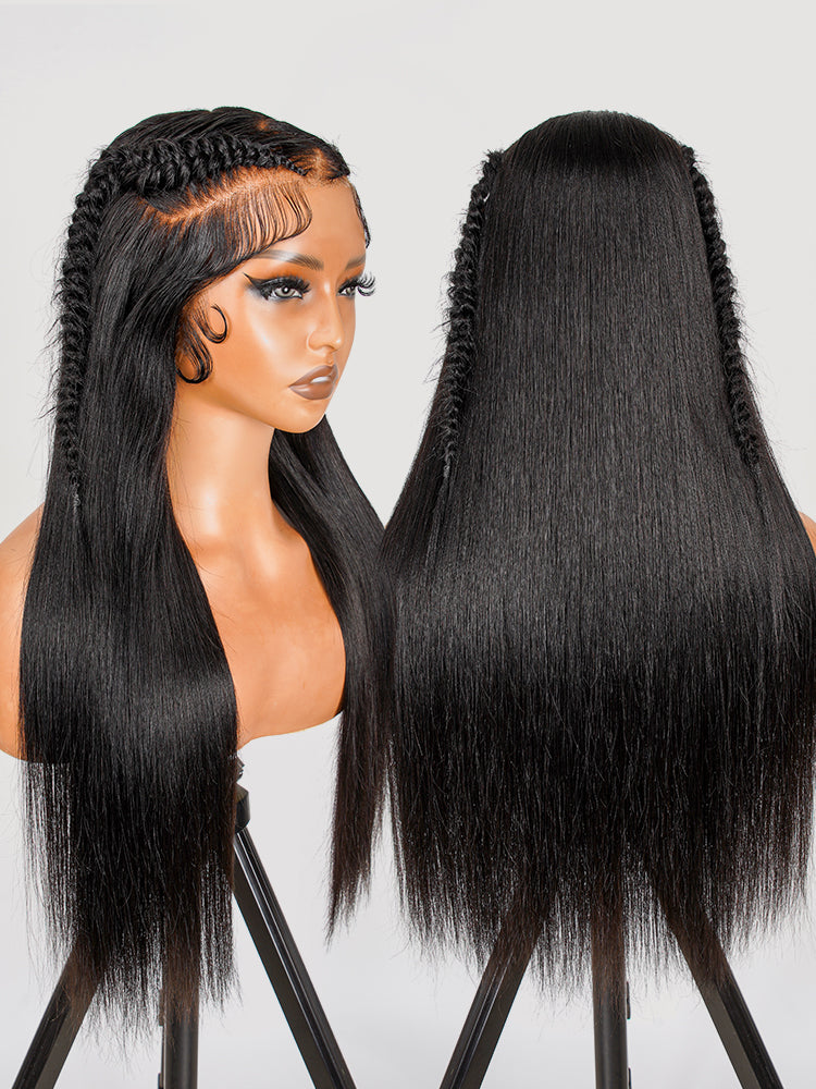 Glueless Pre-Styled Straight Wig Pre-Max Zig Zag Parting 13x6 Lace Front Wig
