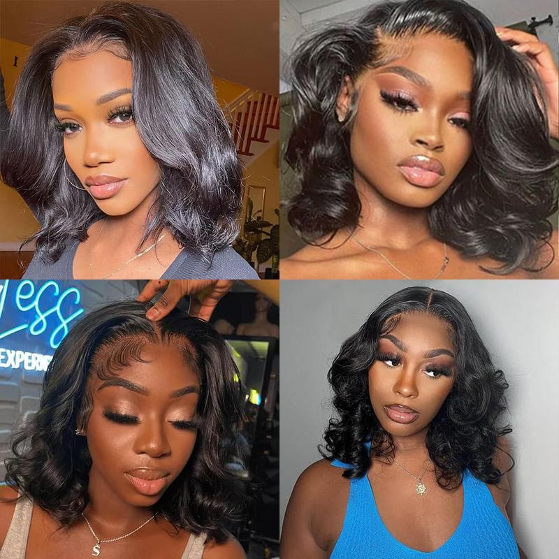 Body Wave Super Invisible LY Lace Front Bob Wigs Bob Lace Front Wigs With Baby Hair Short Wigs