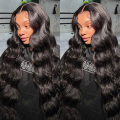 16-40 Inches Long Wigs HD Lace Front Wigs Preplucked Hairline Body Wave Real Human Hair