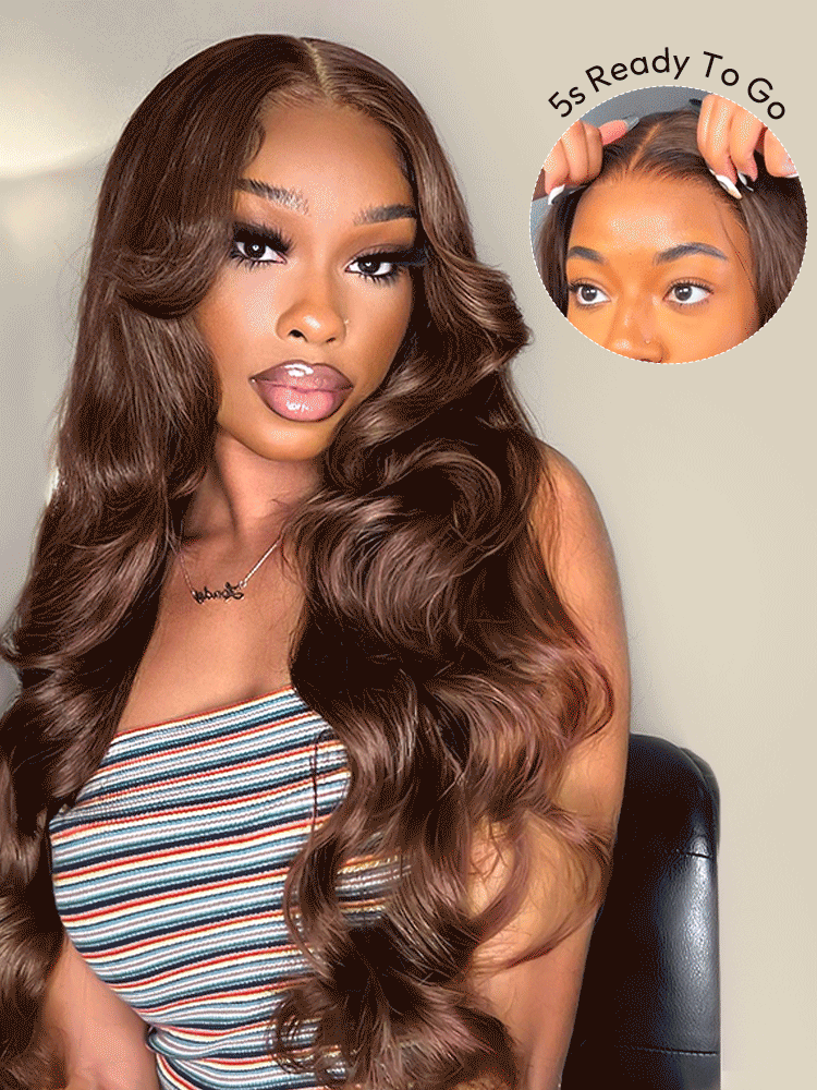 Ready To Go Wigs - Brown Wig Colored Super Invisible LY Lace Wigs Body Wave Brown Lace Front Wigs