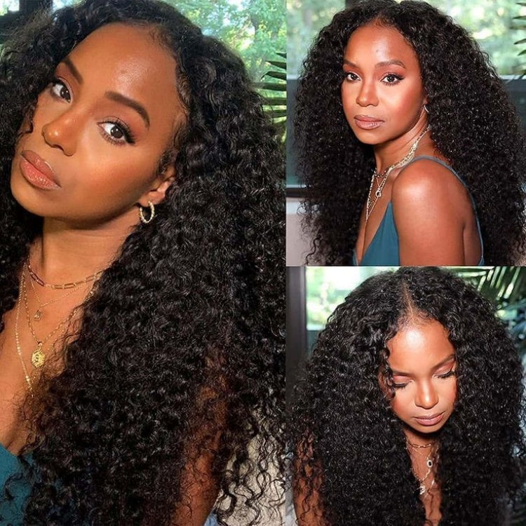 350% Density Curly Hair Wigs Human Hair Thick Lace Front Wigs