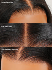 Glueless Ready To Go Wigs - Natural Deep Wave Hair Invisible LY Lace Wigs