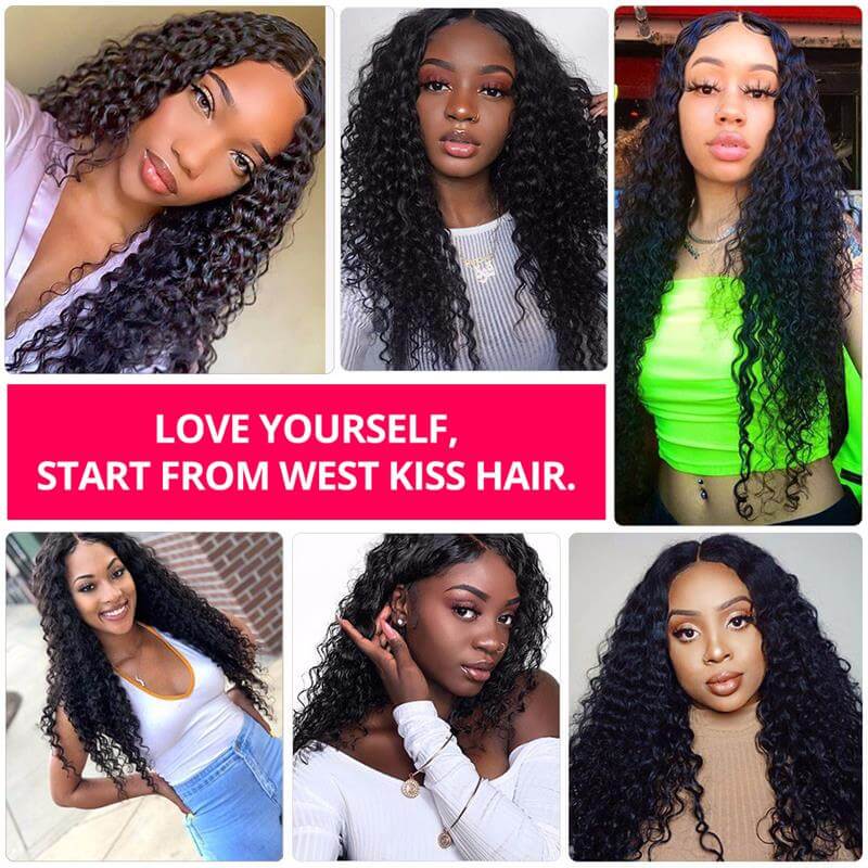 Deep Wave 13x6 Long HD Lace Front Wigs 40 Inch Real Hair Wigs Long Black Hair Wigs