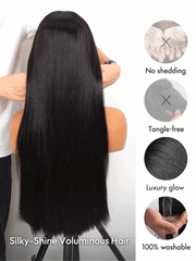 Affordable Long Wigs 16-40 Inches Straight Hair 13x4 Lace Front Wigs With Bleached Knots