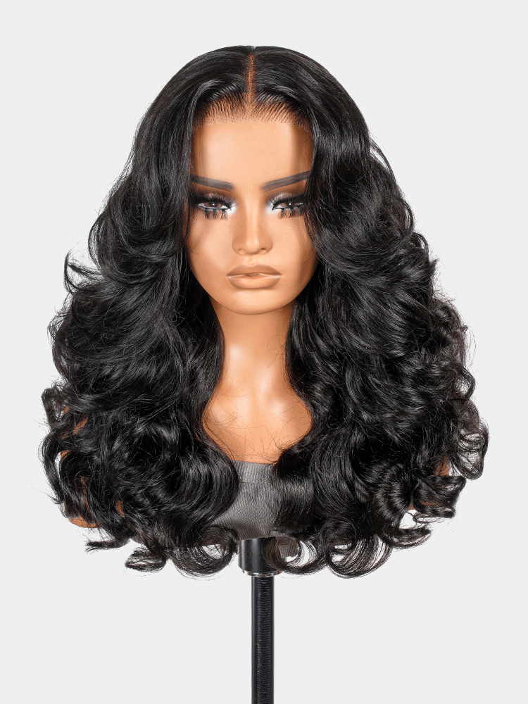 Chic Layered Cut Customized Wig 250% Density Flowing Hair Ready to Go