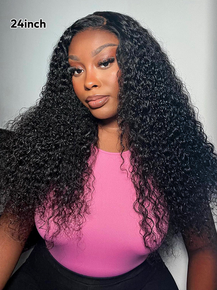 Glueless Ready To Go Wigs - Natural Deep Wave Hair Invisible LY Lace Wigs