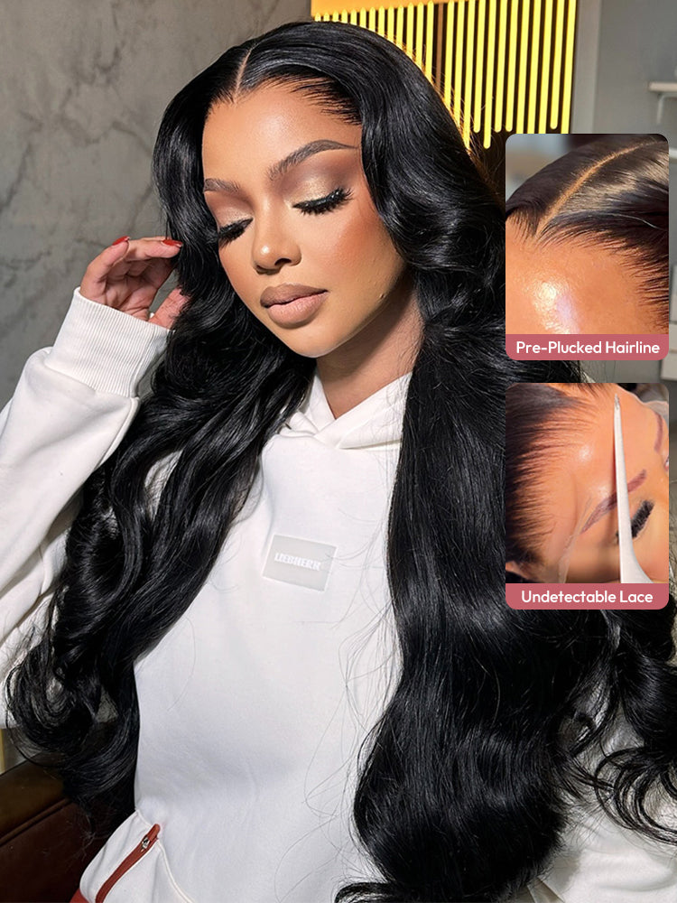 Lagos Hairline Body Wave Wig Human Hair Glueless 13x4 Lace Front Wig