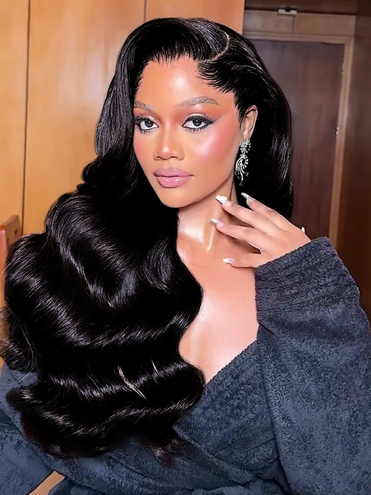 Lagos Hairline Body Wave Wig Human Hair Glueless 13x4 Lace Front Wig