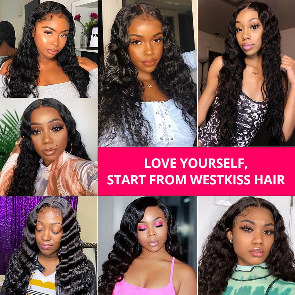 Loose Deep Wave Wigs 5*5 Closure Wigs Brazilian Lace Closure Wigs For Sale