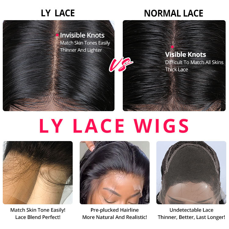 Water Wave 5*5 Closure Wigs Pre Plucked Natural Wave Real Human Lace Wigs