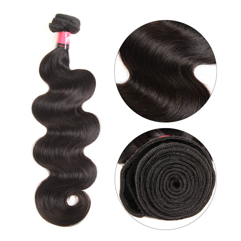 Brazilian Body Wave Hair Bundles 3 Bundles And 5*5 HD Lace Closure 100% Human Hair