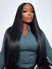 Affordable Long Wigs 16-40 Inches Straight Hair 13x4 Lace Front Wigs With Bleached Knots