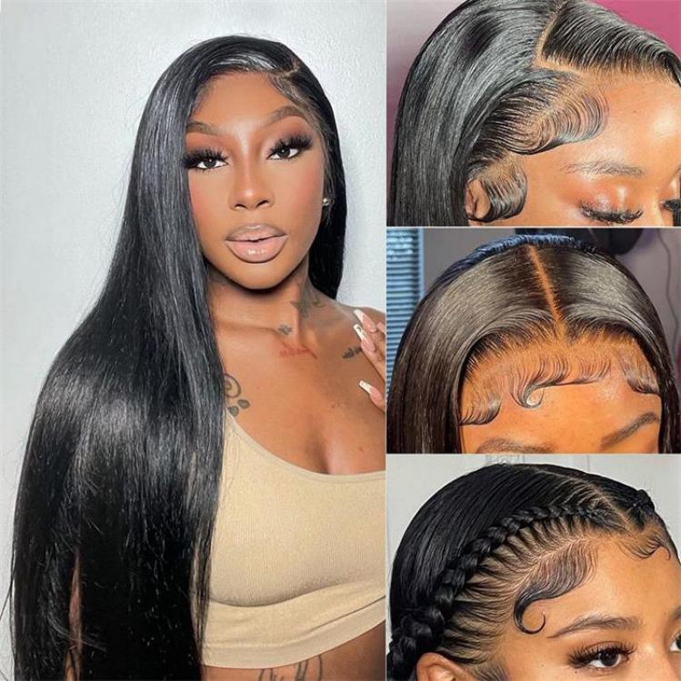 250% Density Wigs 13*6 Straight Hair Lace Front Wig Real Human Hair Wigs