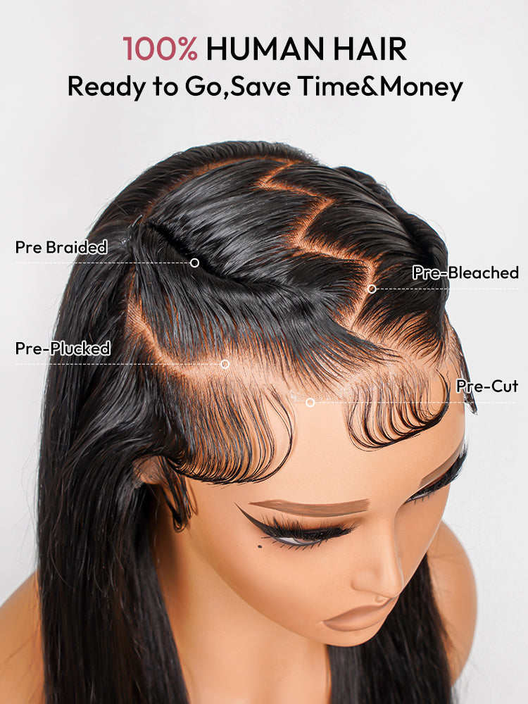 Glueless Straight Stylist Wig Pre-Max 13x6 Super Invisible LY Lace Front Wig