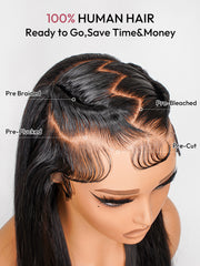 Glueless Straight Stylist Wig Pre-Max 13x6 Super Invisible LY Lace Front Wig