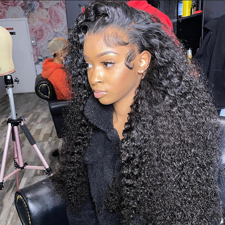 Water Wave 5*5 Closure Wigs Pre Plucked Natural Wave Real Human Lace Wigs
